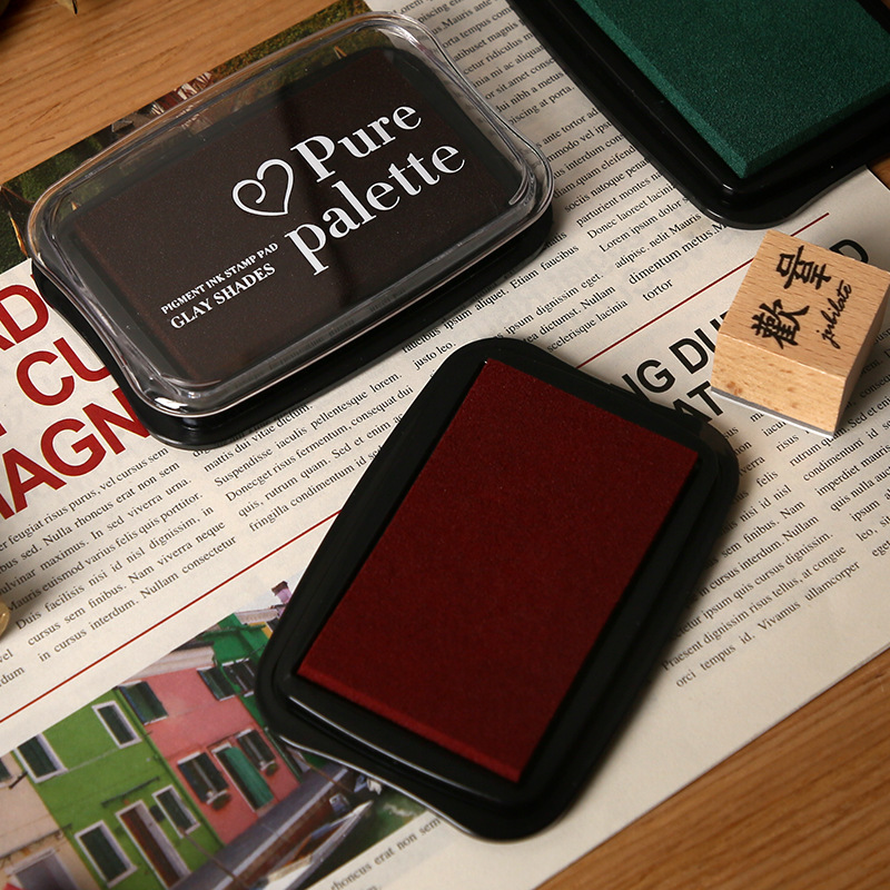 12 Colors Vintage Solid Color  - Self Inking Stamp 리뷰 및 가격