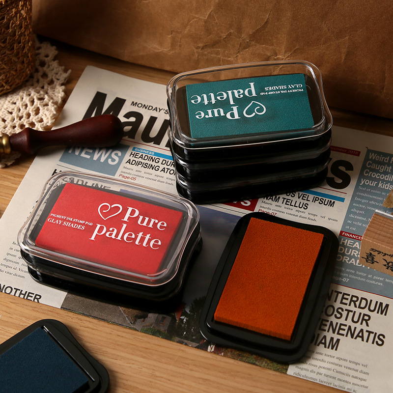 12 Colors Vintage Solid Color  - Self Inking Stamp 리뷰 및 가격