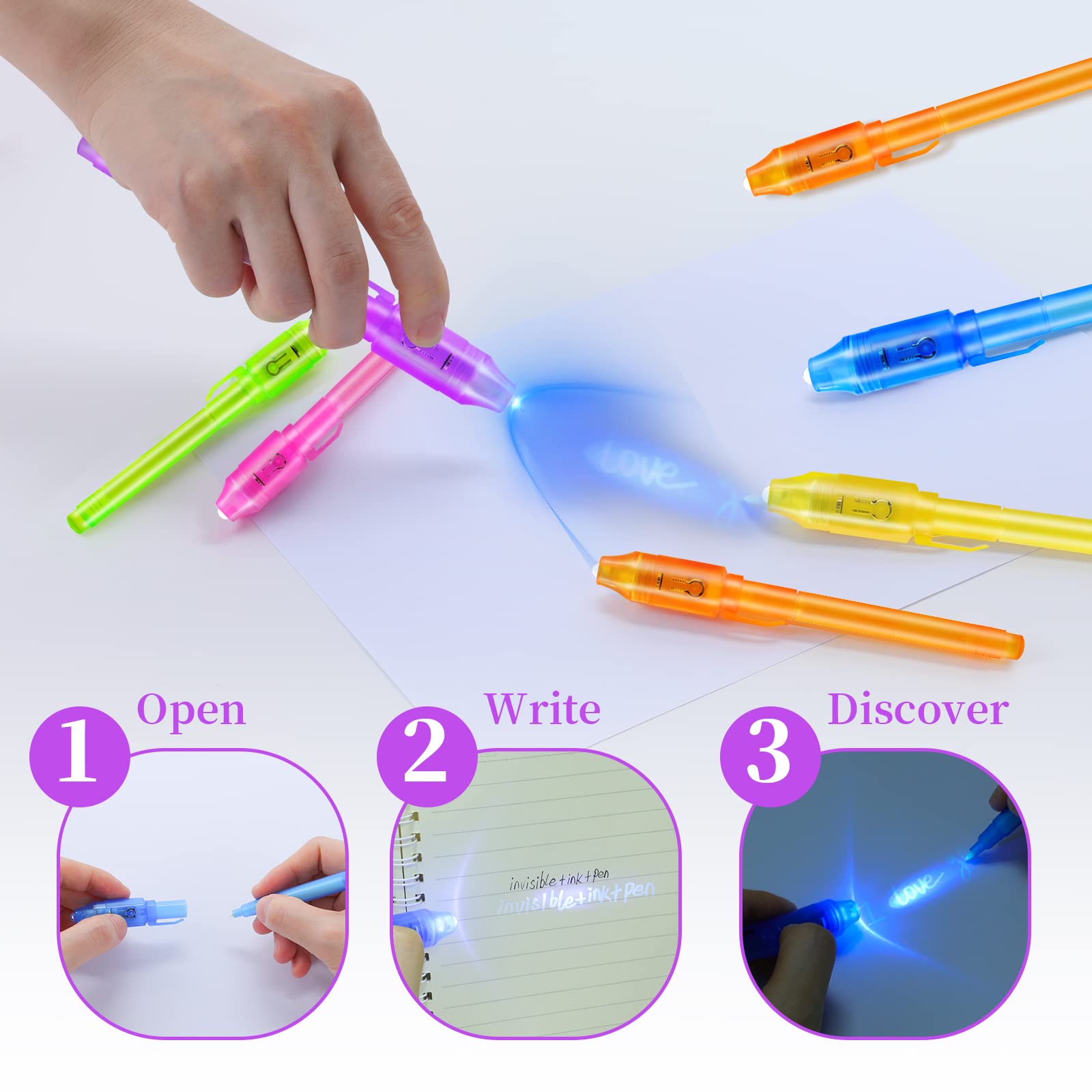 10pcs Invisible Ink Pen Magic  - Highlighter Set Pastel 리뷰 및 가격