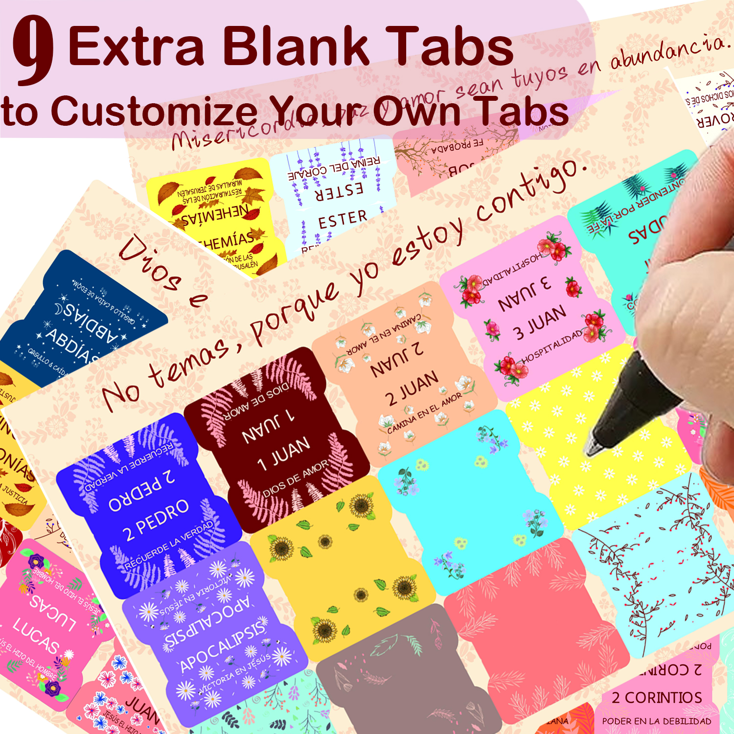 Spanish Bible Tabs With Spanis - Index Tab Divider 리뷰 및 가격
