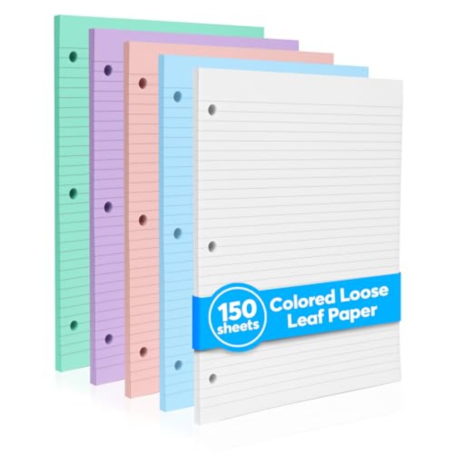Colored Notebook Paper 8.5 x 1 - Paper Punch 3 Hole 리뷰 및 가격