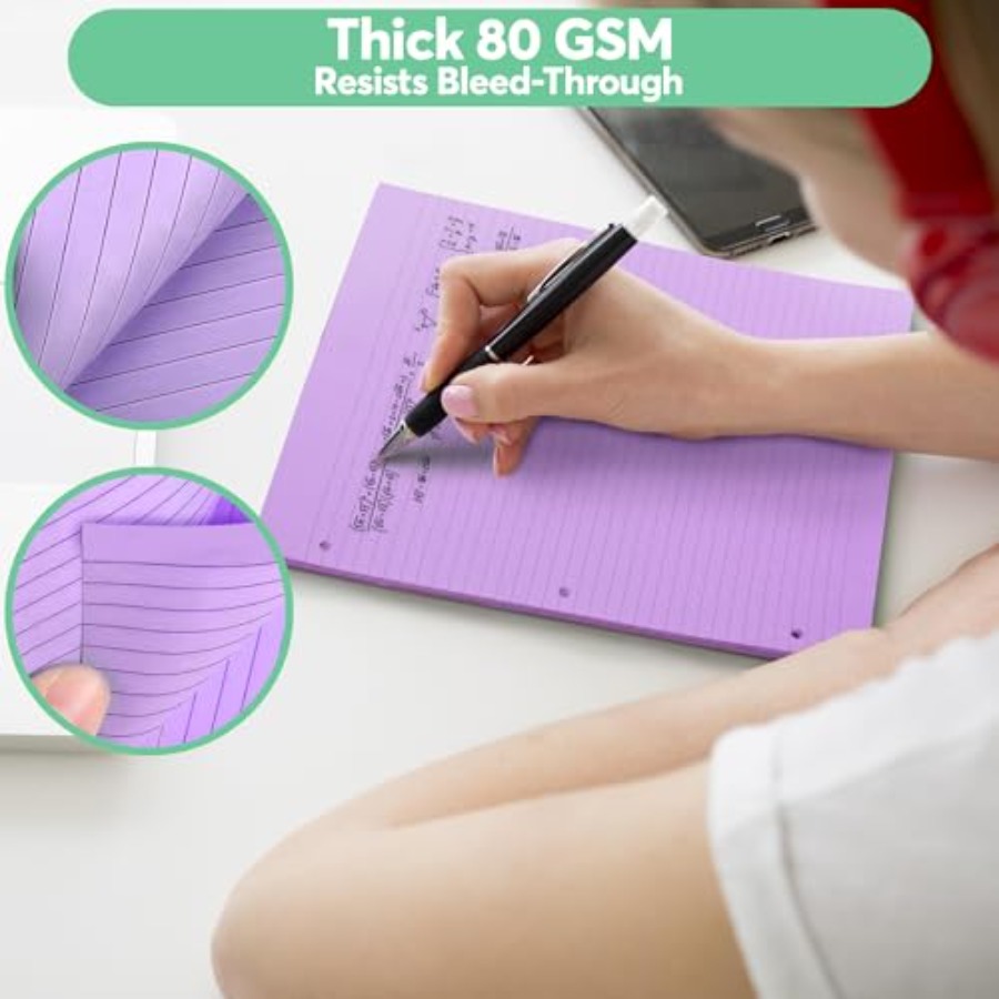 Colored Notebook Paper 8.5 x 1 - Paper Punch 3 Hole 리뷰 및 가격