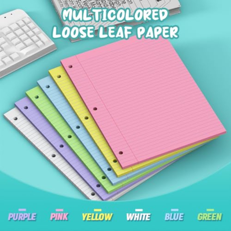120 Sheets Loose Leaf Paper 8  - Paper Punch 3 Hole 리뷰 및 가격