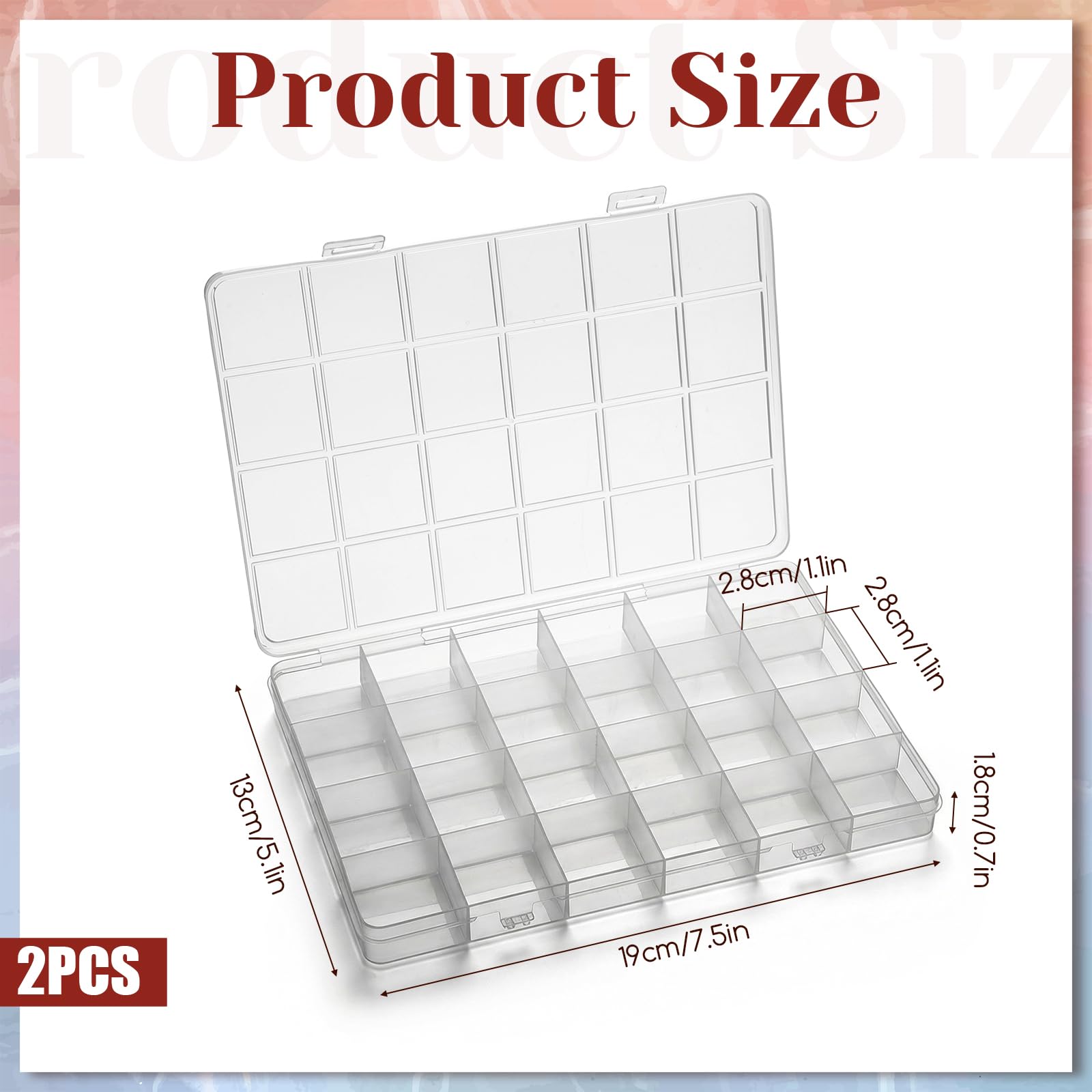 24-Grid Plastic Organizer Box  - Washi Tape Set 리뷰 및 가격