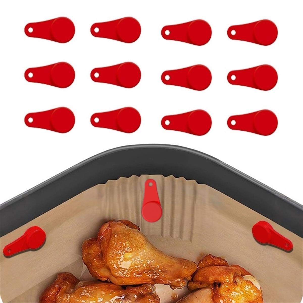 Set of 12 Magnetic Silicone Bu - Paperclip Magnetic Set 리뷰 및 가격