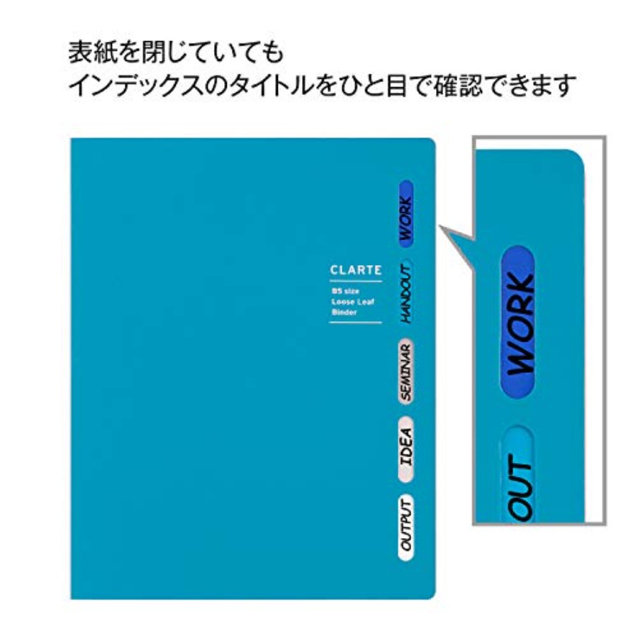 CLARTE 26‑Ring Binder with 5 I - Index Tab Divider 리뷰 및 가격