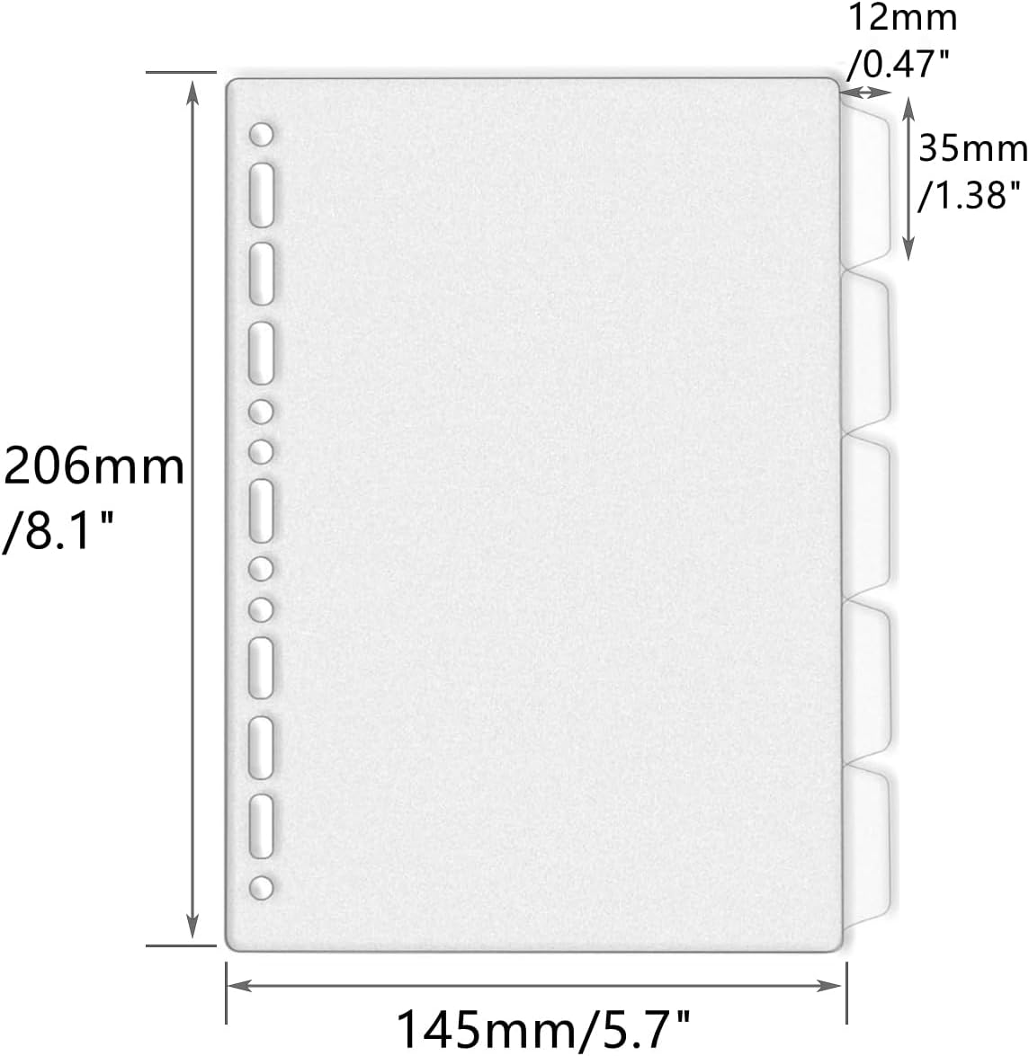 A4 A5 B5 Binder Dividers Gener - Index Tab Divider 리뷰 및 가격