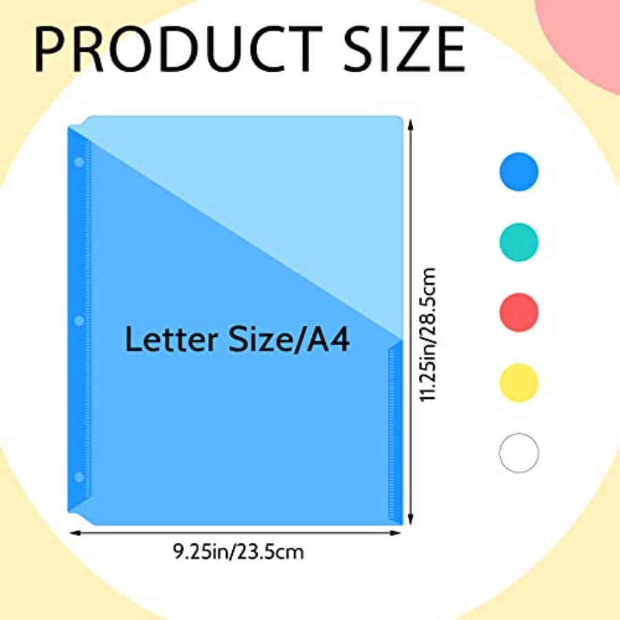 5 Pack Binder Pockets 3 Hole P - Paper Punch 3 Hole 리뷰 및 가격
