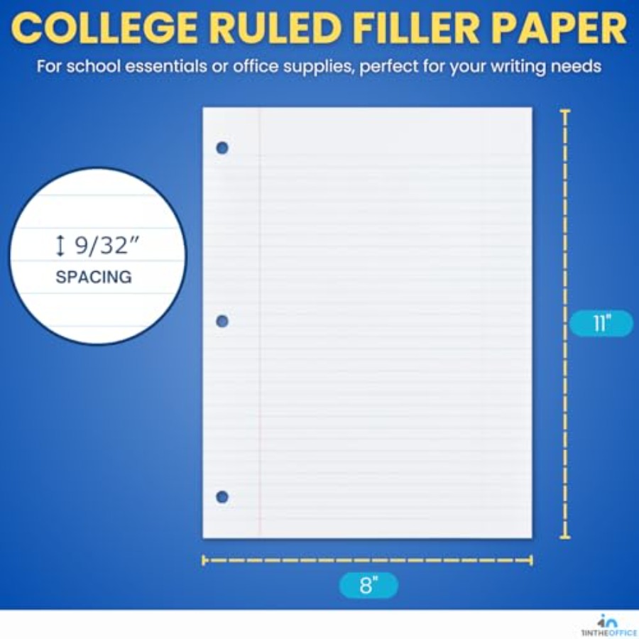 Loose Leaf Paper College Ruled - Paper Punch 3 Hole 리뷰 및 가격