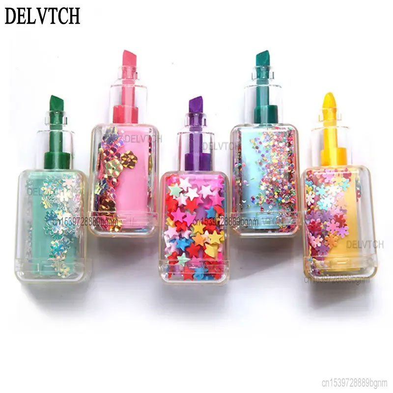 5Pcs Set Mini Sequin Nail Poli - Highlighter Set Pastel 리뷰 및 가격