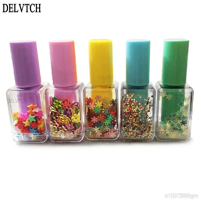5Pcs Set Mini Sequin Nail Poli - Highlighter Set Pastel 리뷰 및 가격