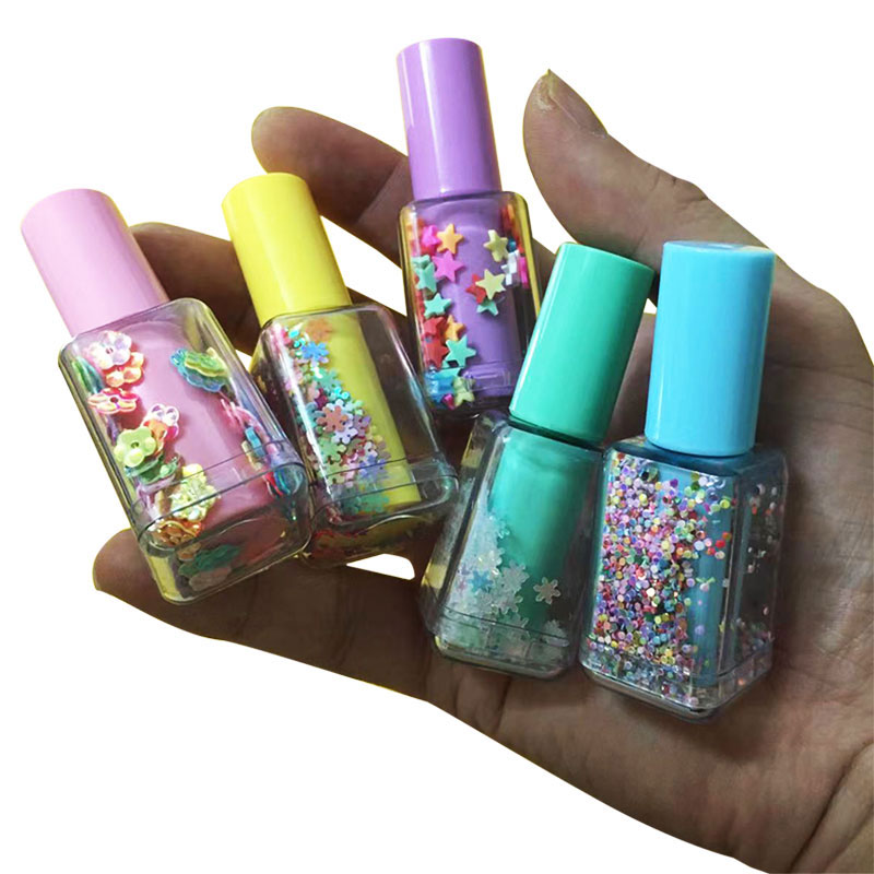 5Pcs Set Mini Sequin Nail Poli - Highlighter Set Pastel 리뷰 및 가격