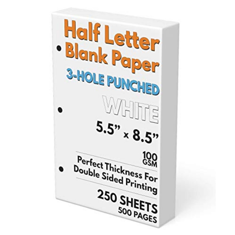 Half Letter Blank Paper, 3-Hol - Paper Punch 3 Hole 리뷰 및 가격