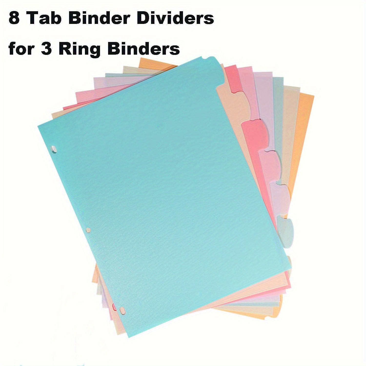 8 Tab Binder Dividers for 3 Ri - Index Tab Divider 리뷰 및 가격