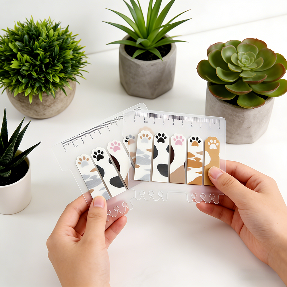 Cute Cat Paw PET Index Tabs, T - Index Tab Divider 리뷰 및 가격