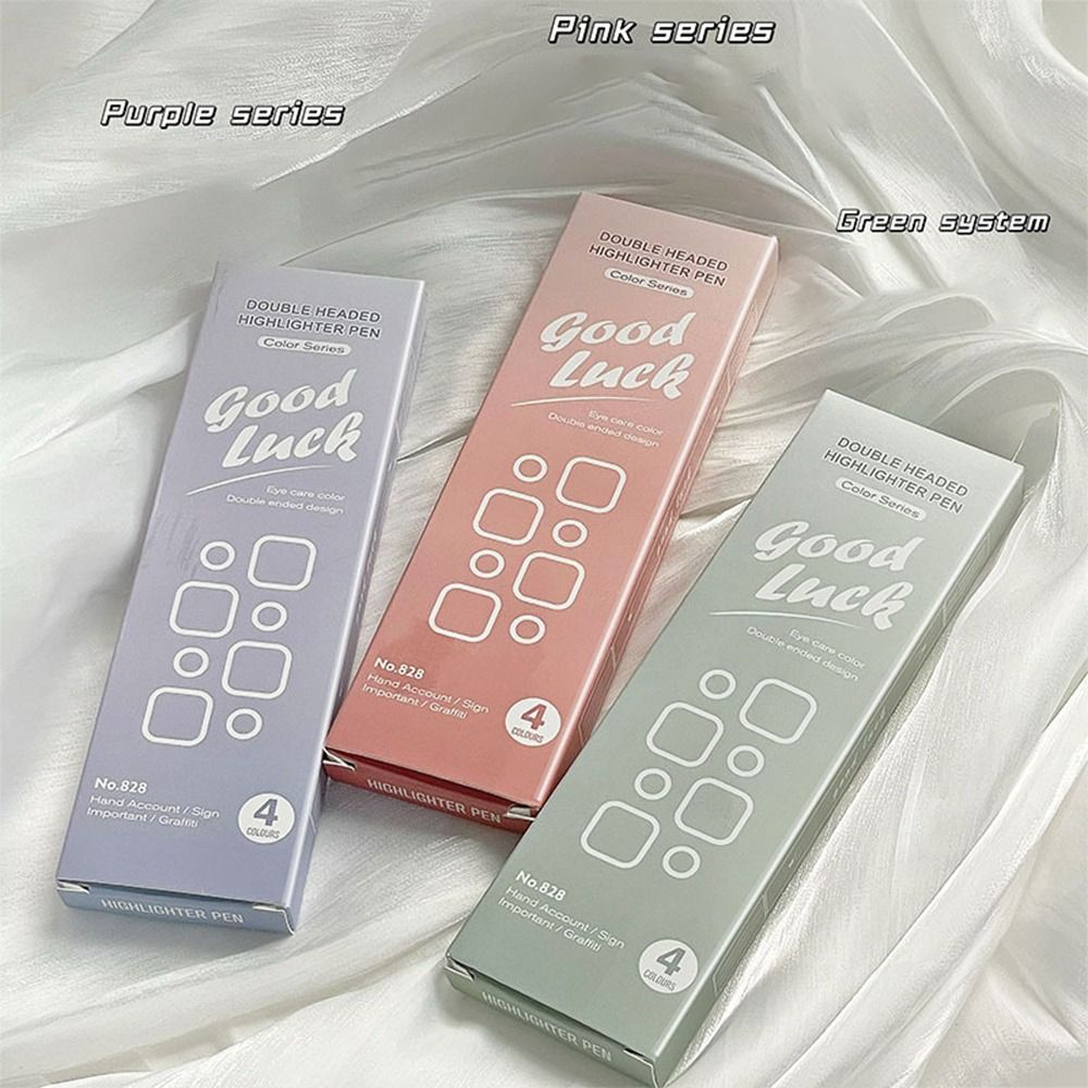 4Colors Double Head Fluorescen - Highlighter Set Pastel 리뷰 및 가격