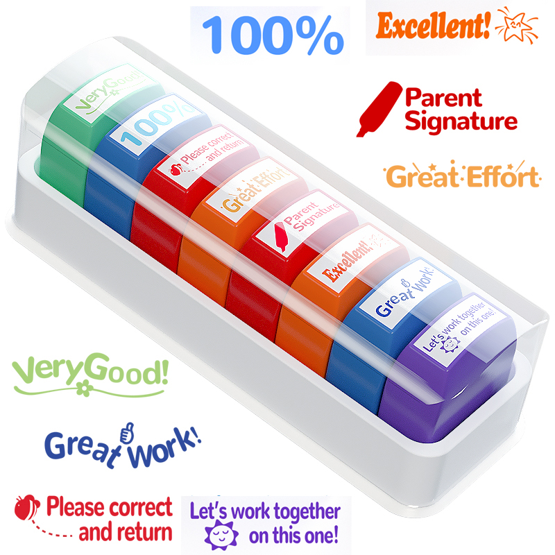 8 Teacher stamps Classroom Tea - Self Inking Stamp 리뷰 및 가격