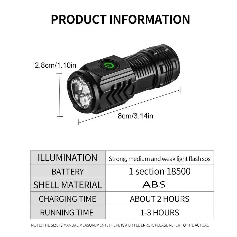 Mini 3LED Flashlight With Pen  - Stationery Supply 리뷰 및 가격