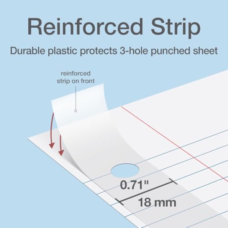 Reinforced Filler Paper, 8.5 x - Paper Punch 3 Hole 리뷰 및 가격