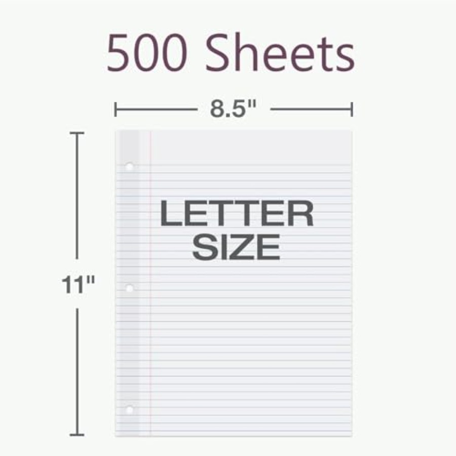Reinforced Filler Paper, 8.5 x - Paper Punch 3 Hole 리뷰 및 가격