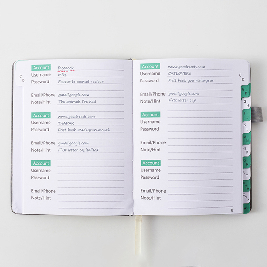 1pc Compact Password Keeper Bo - Index Tab Divider 리뷰 및 가격
