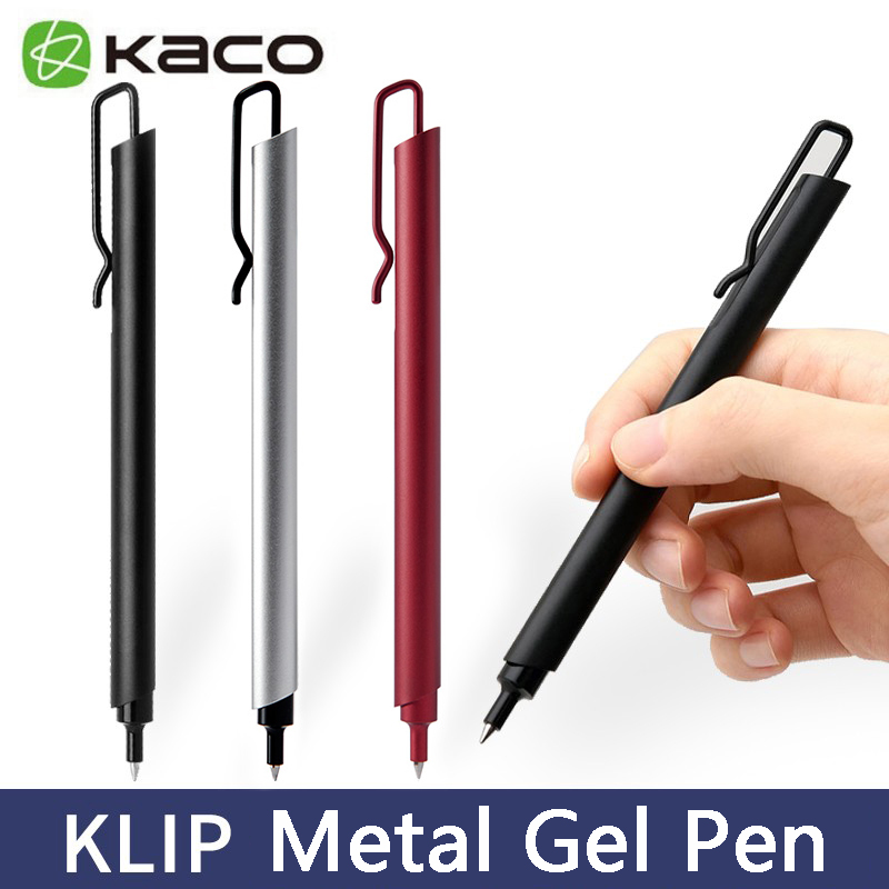 Kaco Metal Gel Pen 0.5MM Black - Office Stationery Supply Business 리뷰 및 가격