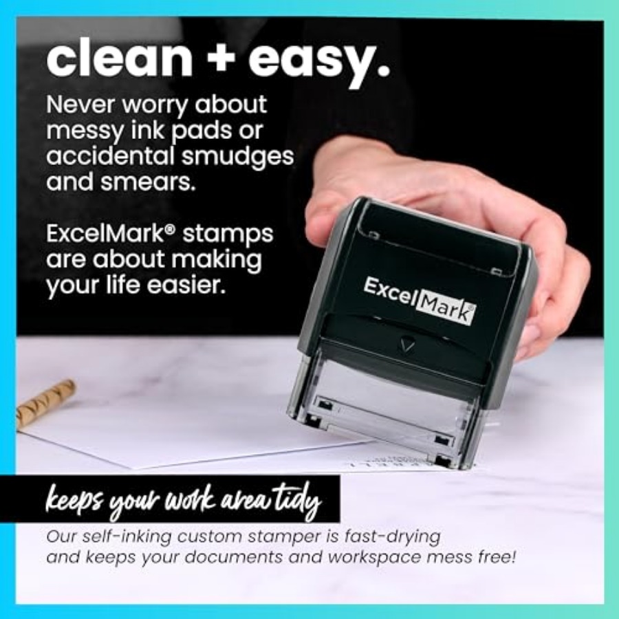Self Inking Rubber Stamp - Red - Self Inking Stamp 리뷰 및 가격