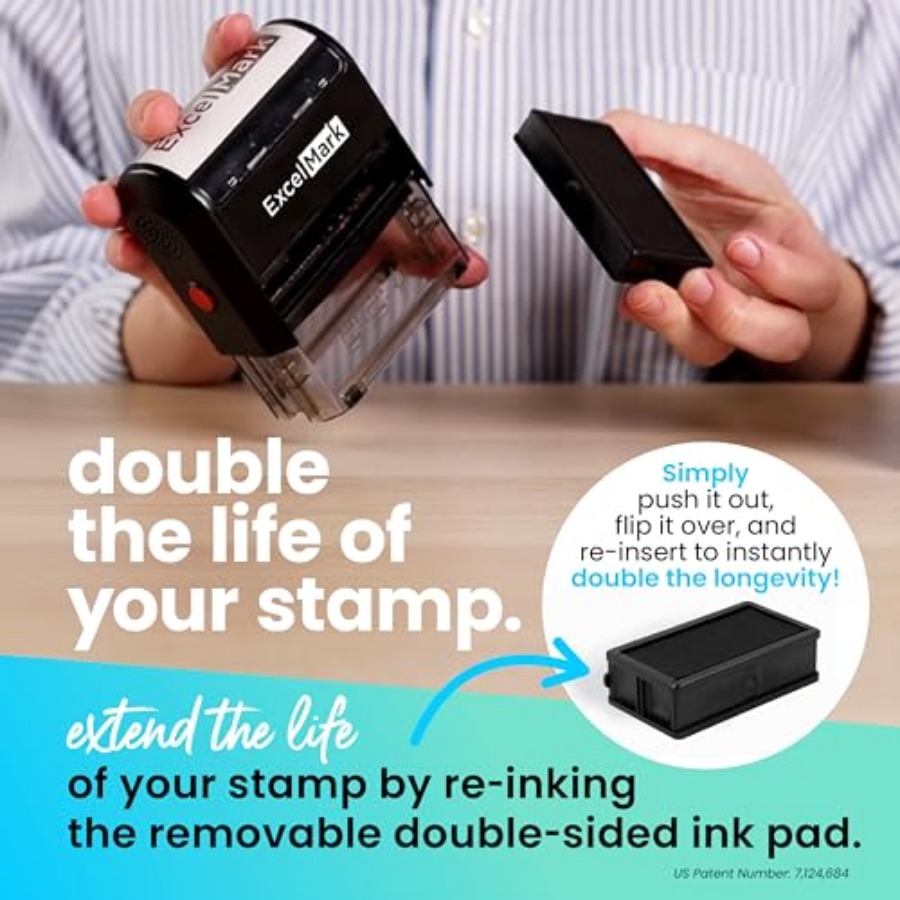 Self Inking Rubber Stamp - Red - Self Inking Stamp 리뷰 및 가격