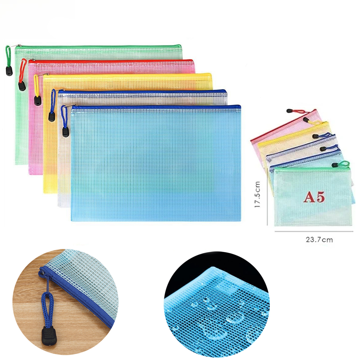 5PCS Stationery Storage Folder - Portfolio Folder Zip 리뷰 및 가격